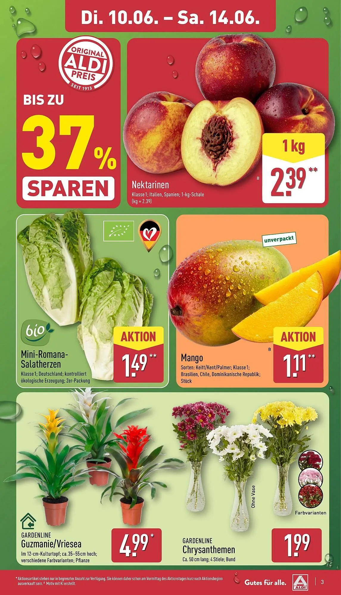 Aldi Nord Prospekt von 10. Juni bis 14. Juni 2025 - Prospekt seite 3