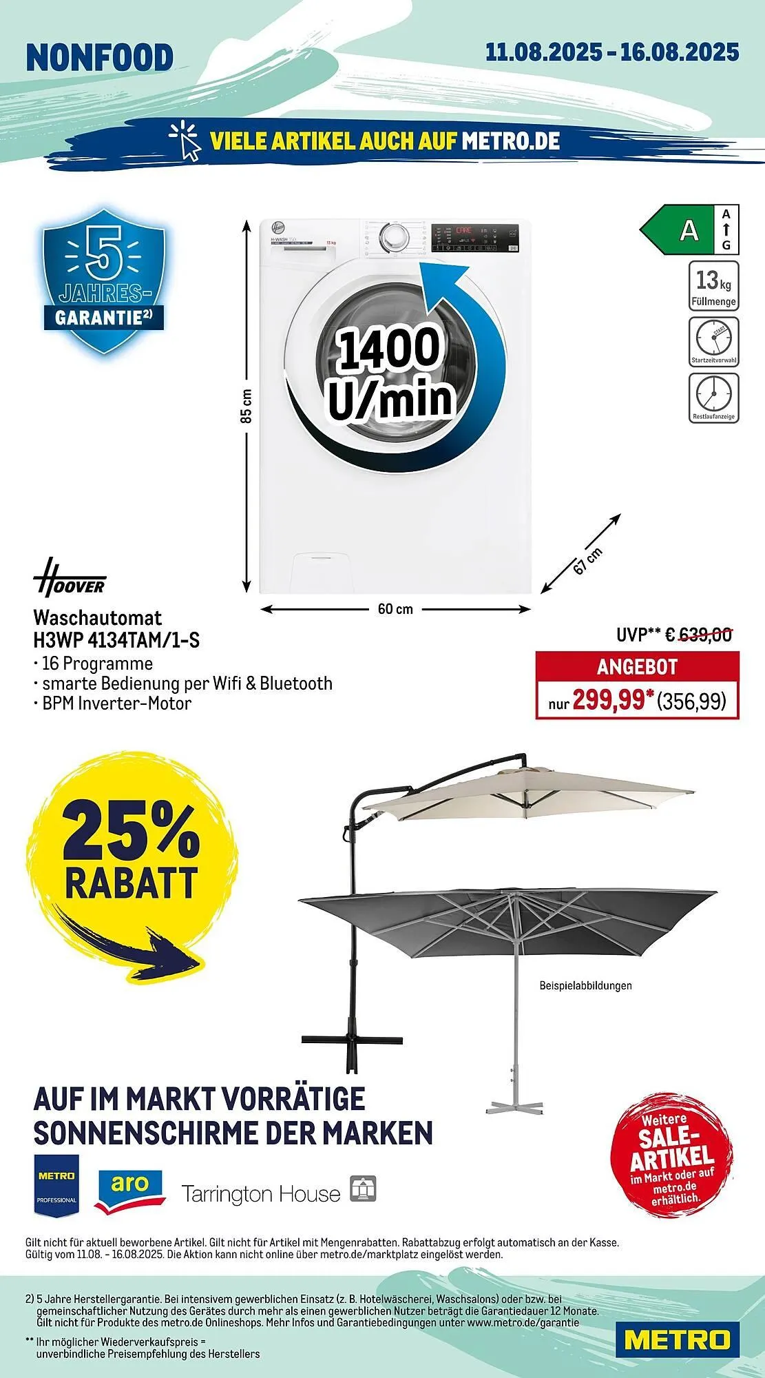 METRO Prospekt von 11. August bis 17. August 2025 - Prospekt seite 21
