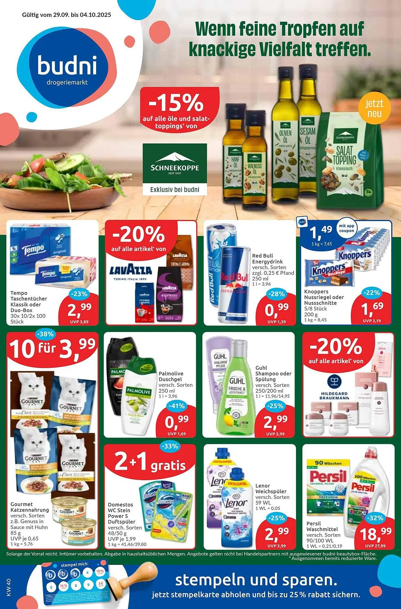 Budni Prospekt von 29. September bis 4. Oktober 2025 - Prospekt seite 1
