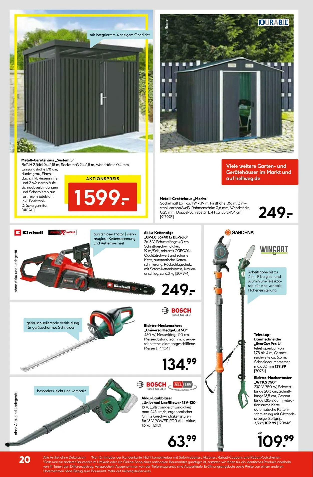 Hellweg Aktueller Prospekt von 27. Oktober bis 10. November 2025 - Prospekt seite 20