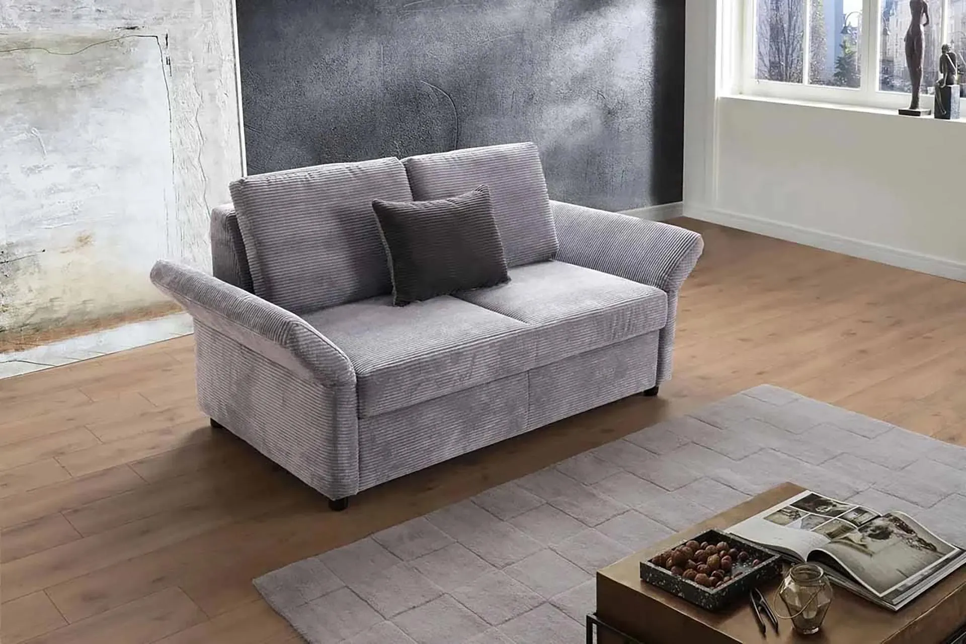 Schlafsofa in Cord