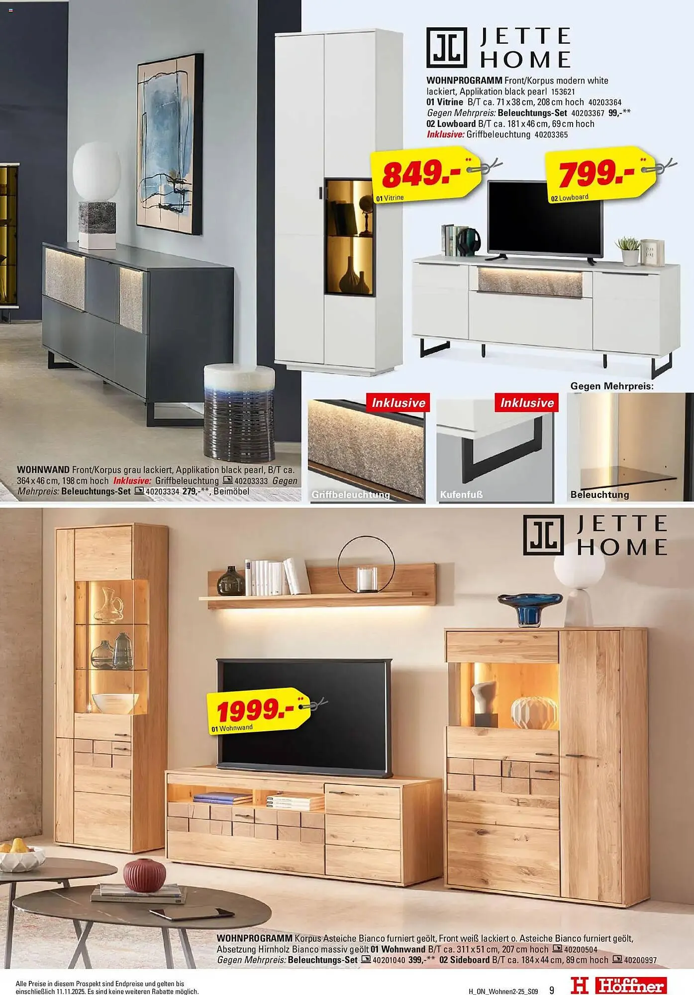 Höffner Prospekt von 29. Oktober bis 11. November 2025 - Prospekt seite 9