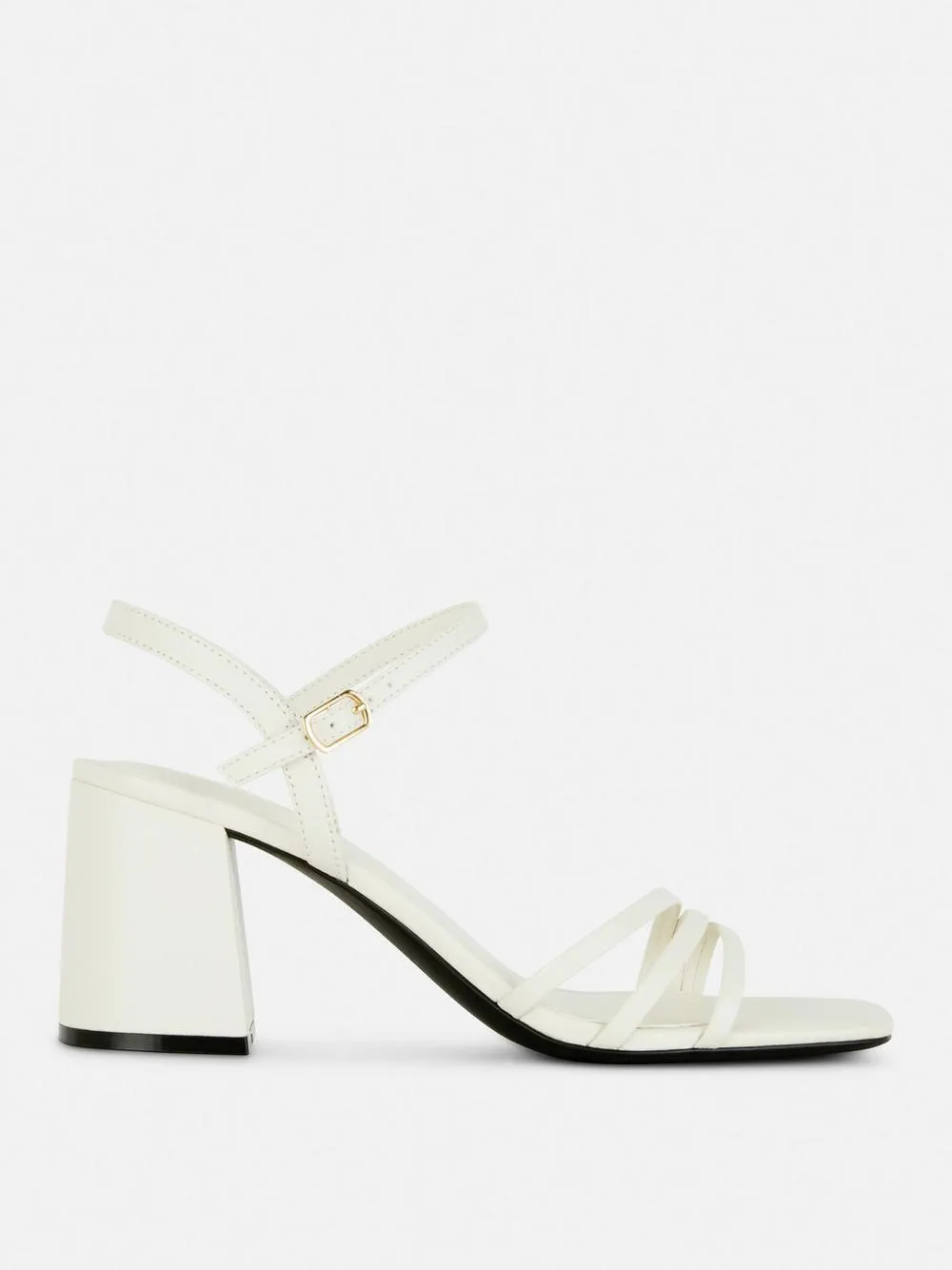 Riemchensandalen mit Blockabsatz in weiter Passform