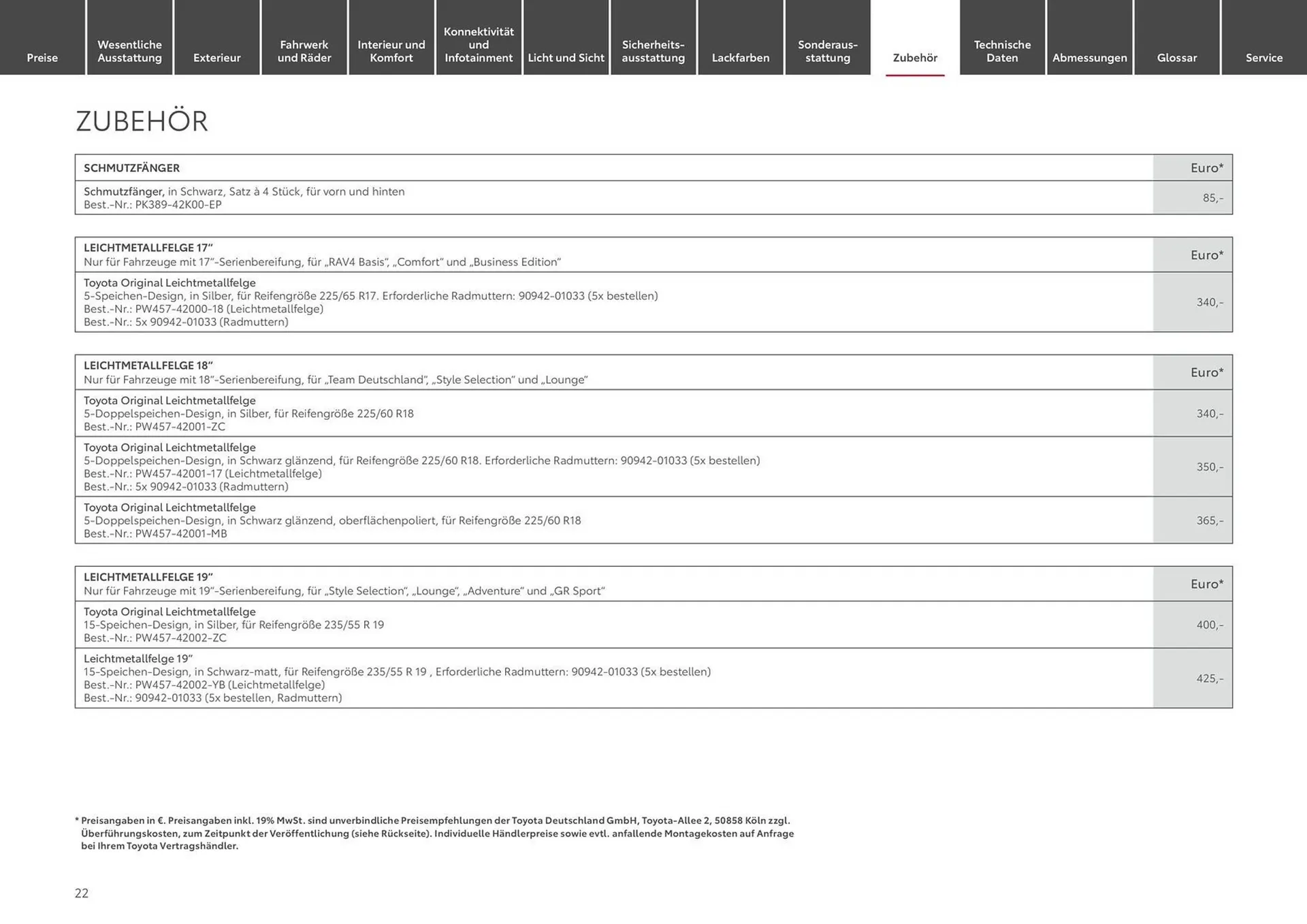 Toyota Prospekt von 1. Mai bis 1. Mai 2025 - Prospekt seite 22