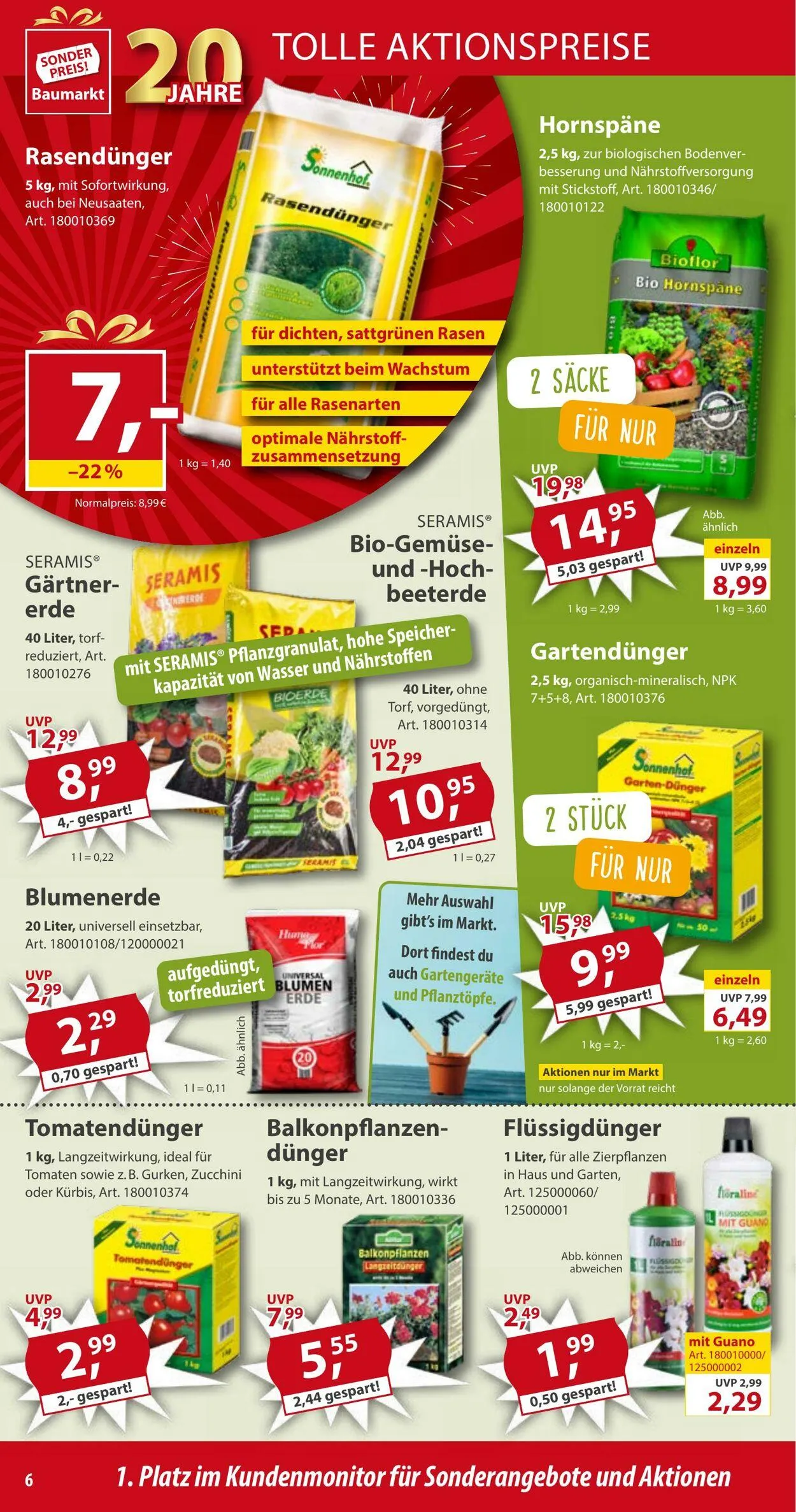 Sonderpreis Baumarkt Aktueller Prospekt von 10. Mai bis 24. Mai 2025 - Prospekt seite 6