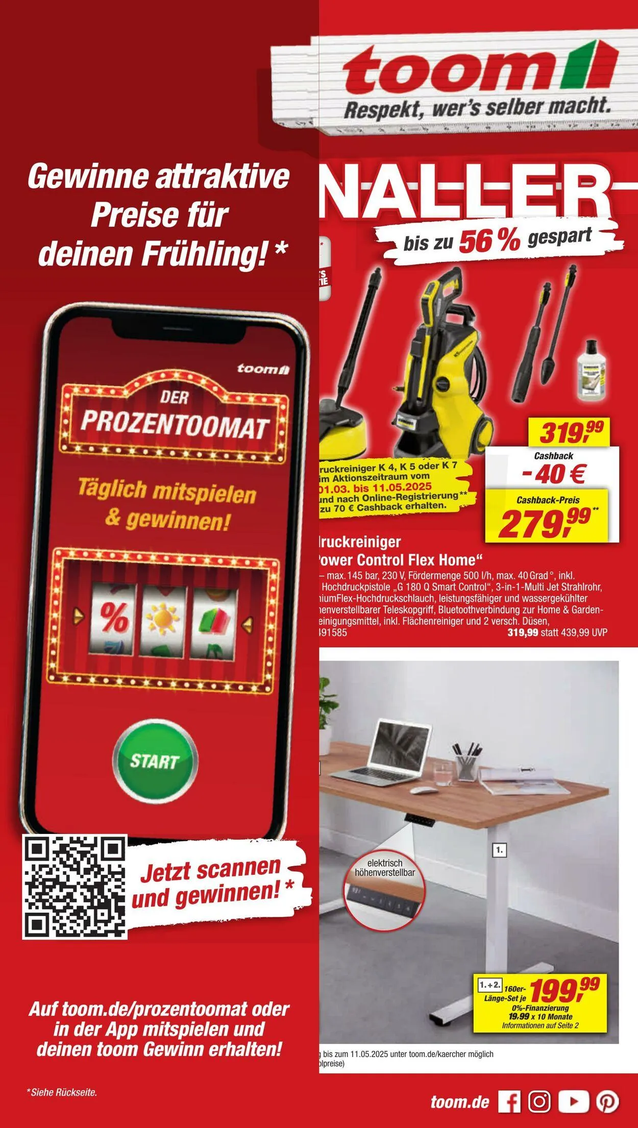 toom Baumarkt Aktueller Prospekt von 31. März bis 14. April 2025 - Prospekt seite 1