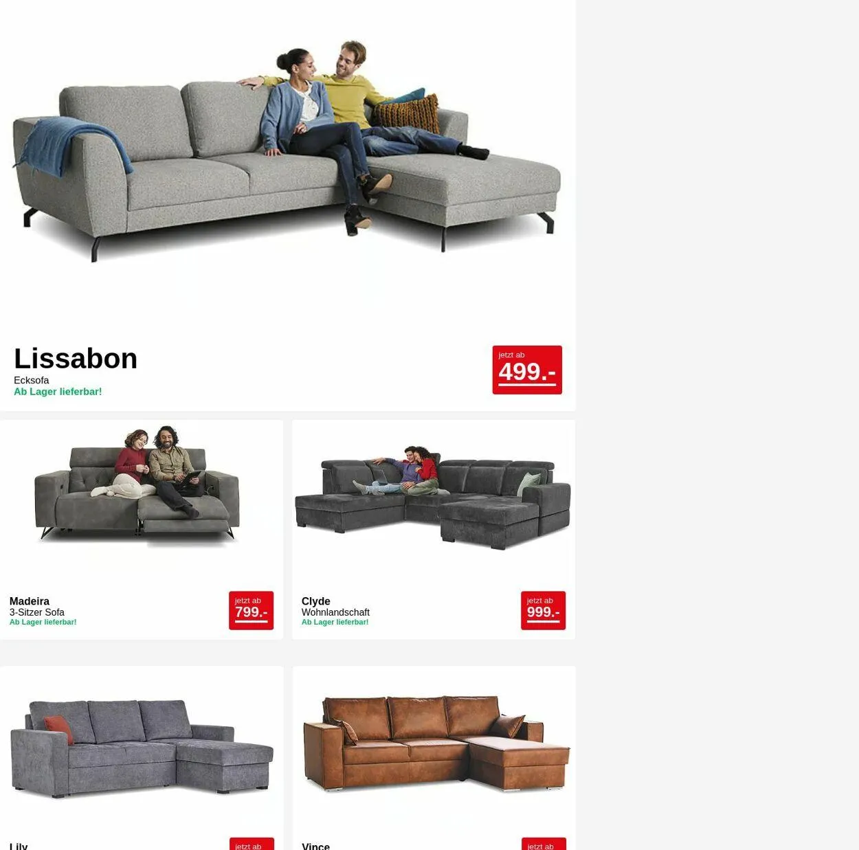 Seats and Sofas Aktueller Prospekt - 1