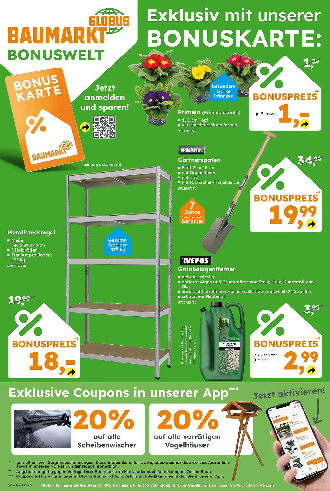 Globus Baumarkt Prospekt von 8. März bis 14. März 2026 - Prospekt seite 17