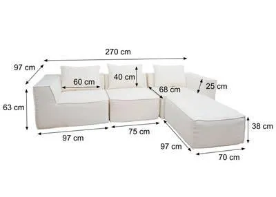 Sofa-Garnitur O54 (4-teilig)