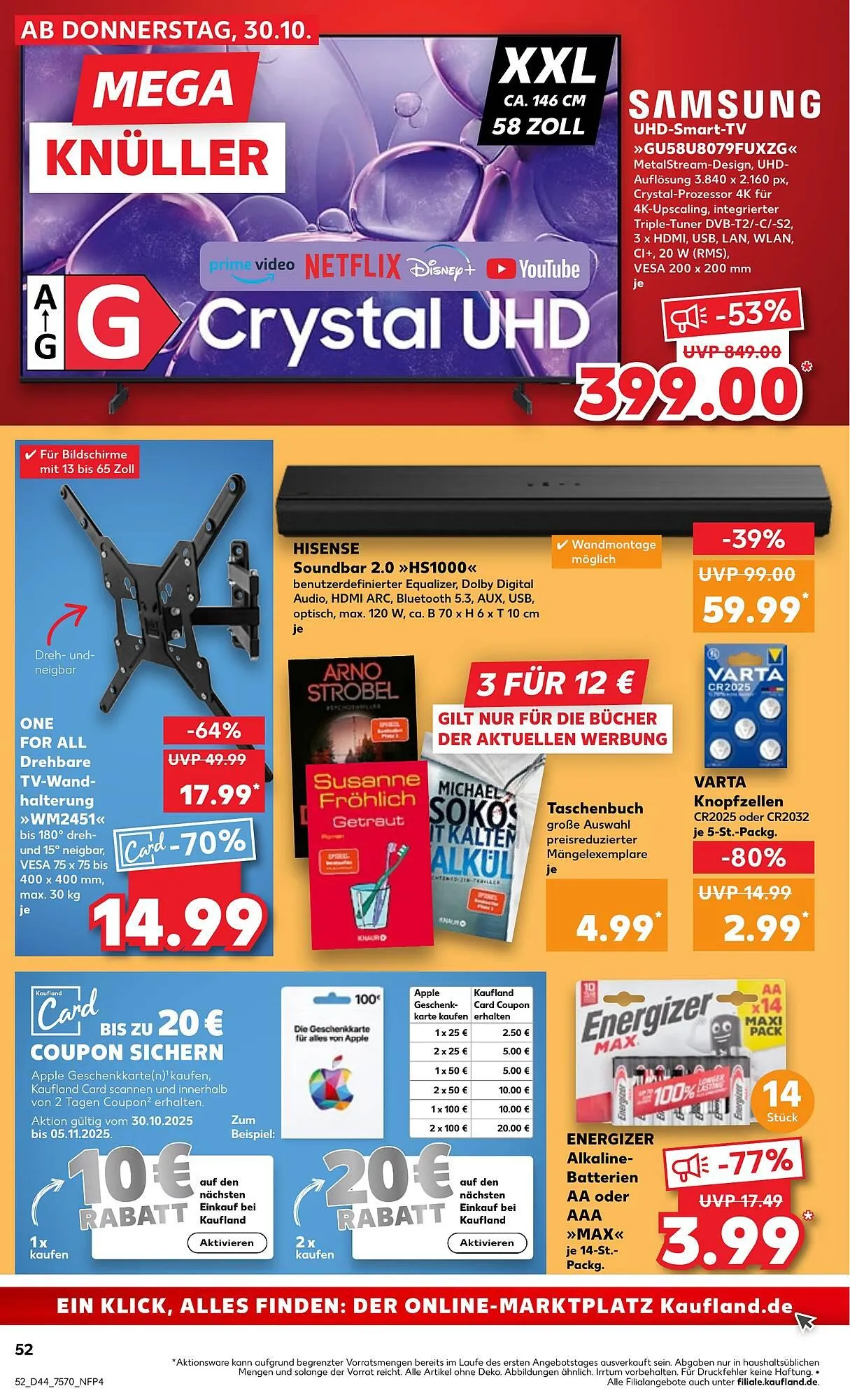Kaufland Prospekt von 30. Oktober bis 5. November 2025 - Prospekt seite 52
