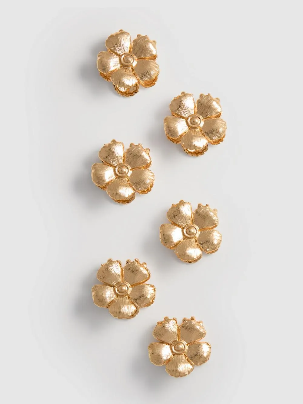 Blumenförmige Mini-Haarklammern, 6er-Pack