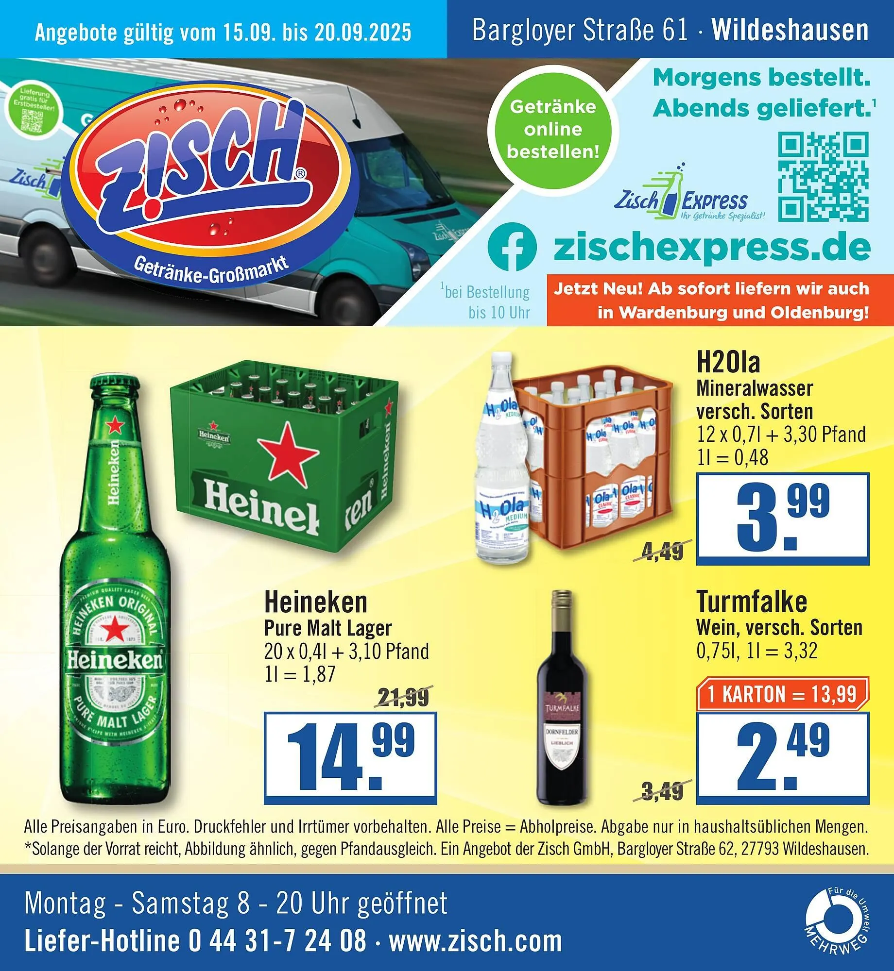 Zisch Prospekt von 15. September bis 20. September 2025 - Prospekt seite 1