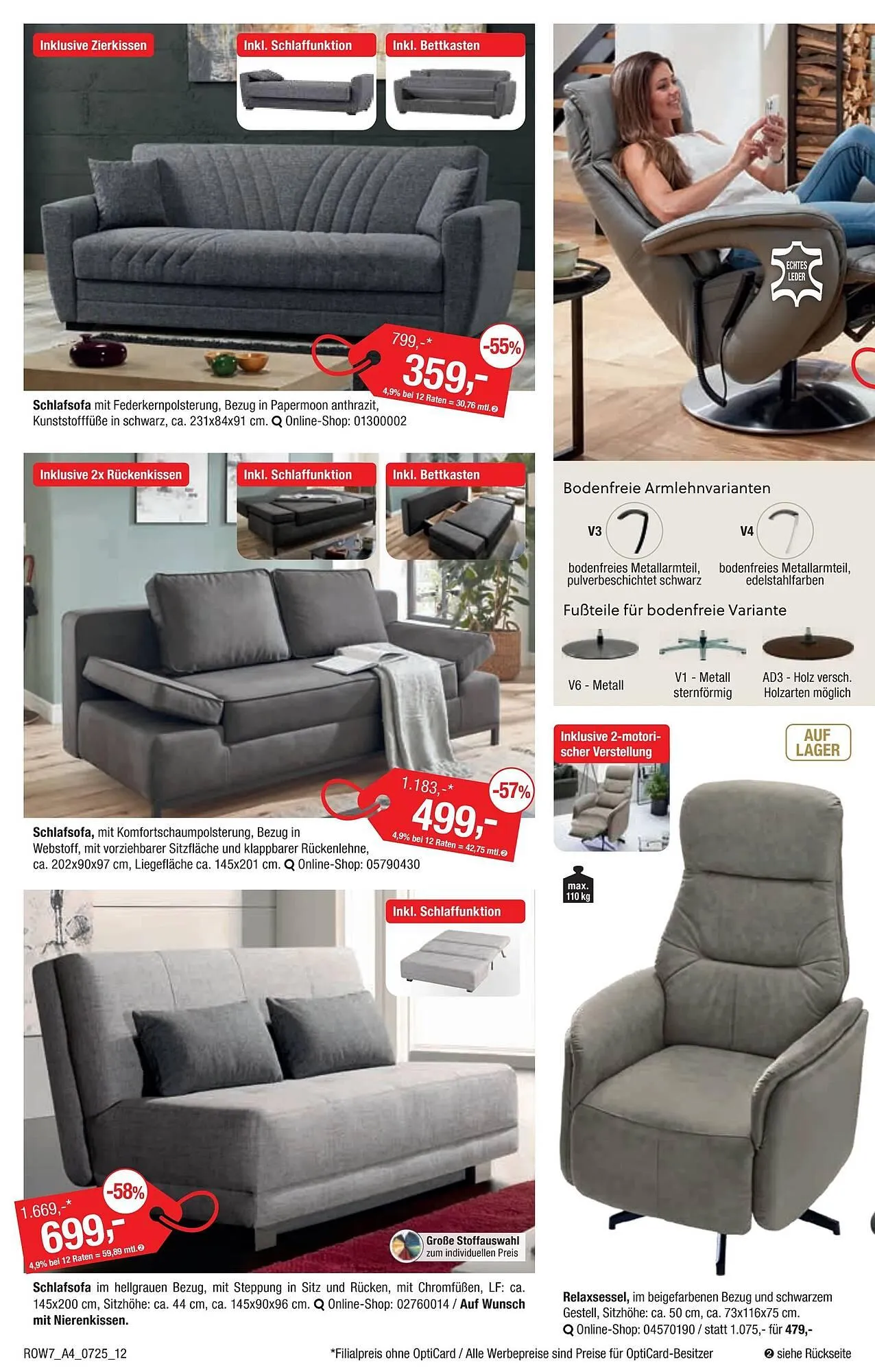 Opti Wohnwelt Prospekt von 26. Juni bis 13. Juli 2025 - Prospekt seite 12