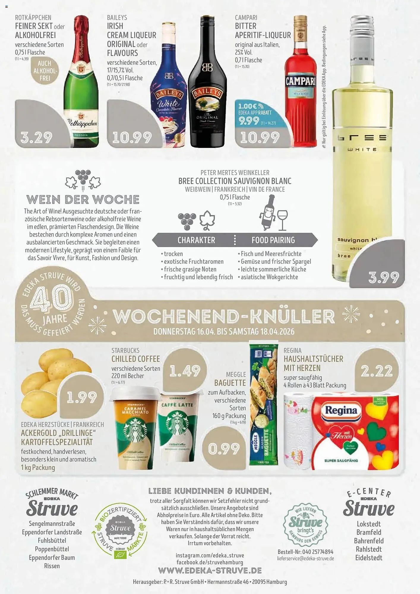 Edeka Struve Prospekt von 13. April bis 18. April 2026 - Prospekt seite 18