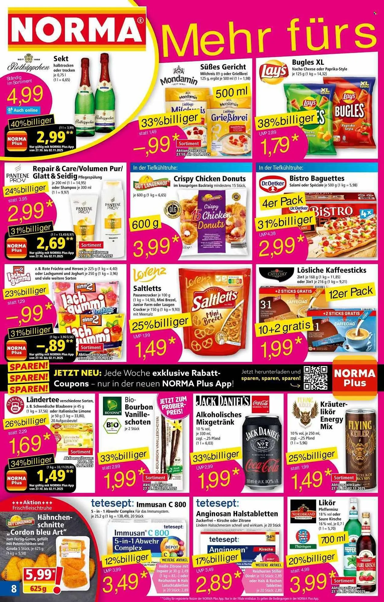 Norma Prospekt von 27. Oktober bis 2. November 2025 - Prospekt seite 8