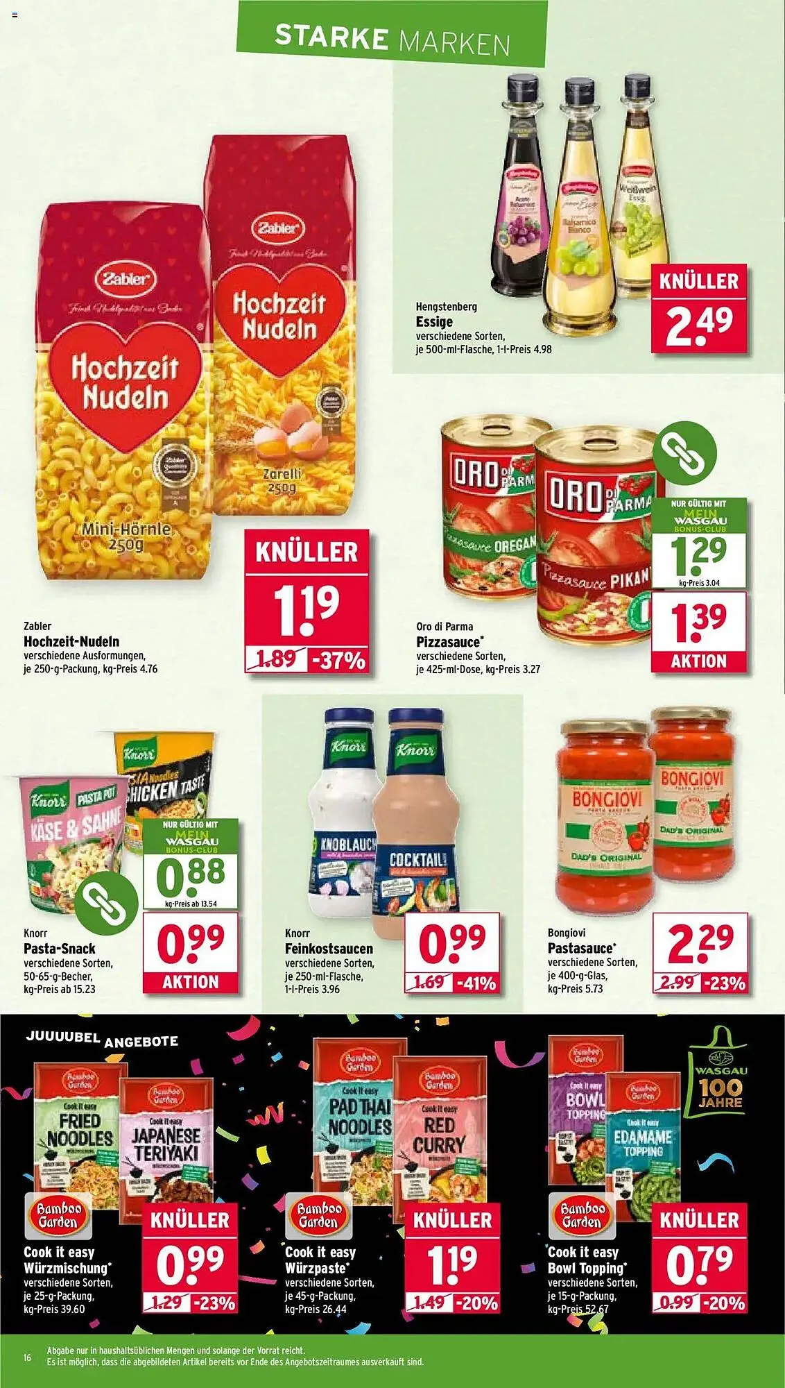 Wasgau Prospekt von 25. August bis 31. August 2025 - Prospekt seite 16