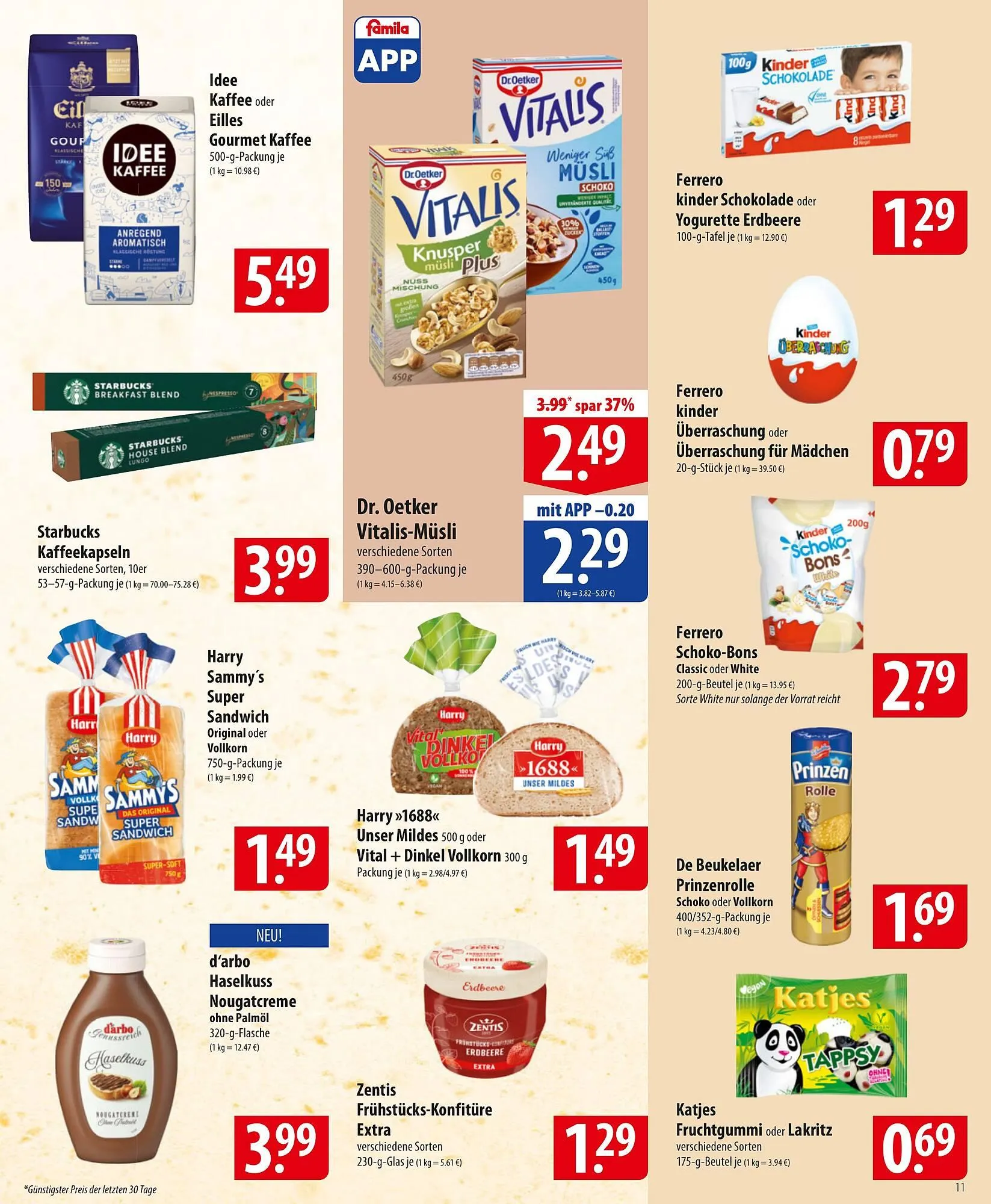 Famila Nord Ost Prospekt von 17. März bis 29. März 2025 - Prospekt seite 11