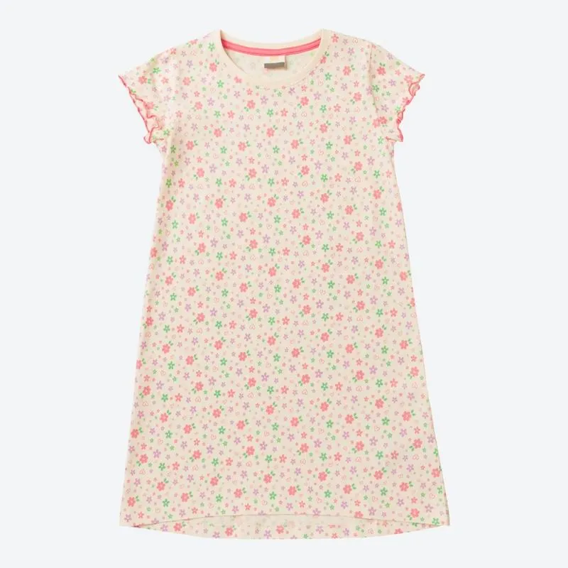 Kinder-Mädchen-Nachthemd mit Blumen-Druck