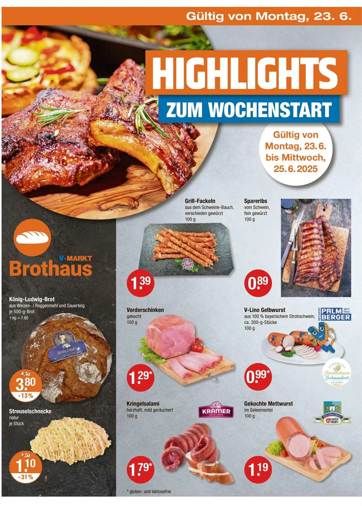 V-Markt Aktueller Prospekt von 20. Juni bis 25. Juni 2025 - Prospekt seite 18