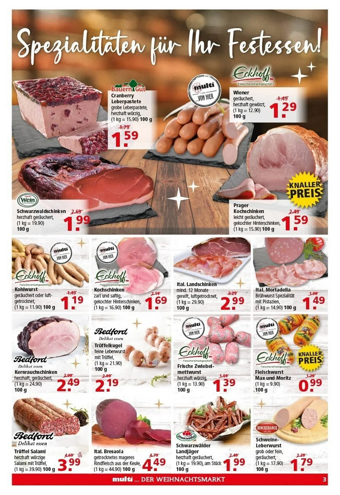 Multi Markt Prospekt von 15. Dezember bis 20. Dezember 2025 - Prospekt seite 3
