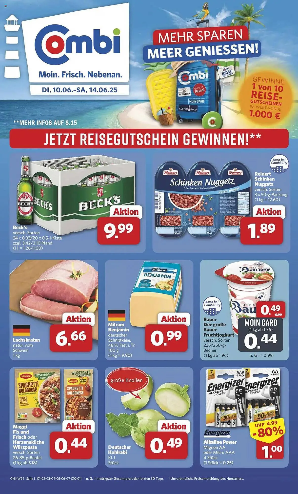 Combi Prospekt von 10. Juni bis 14. Juni 2025 - Prospekt seite 1
