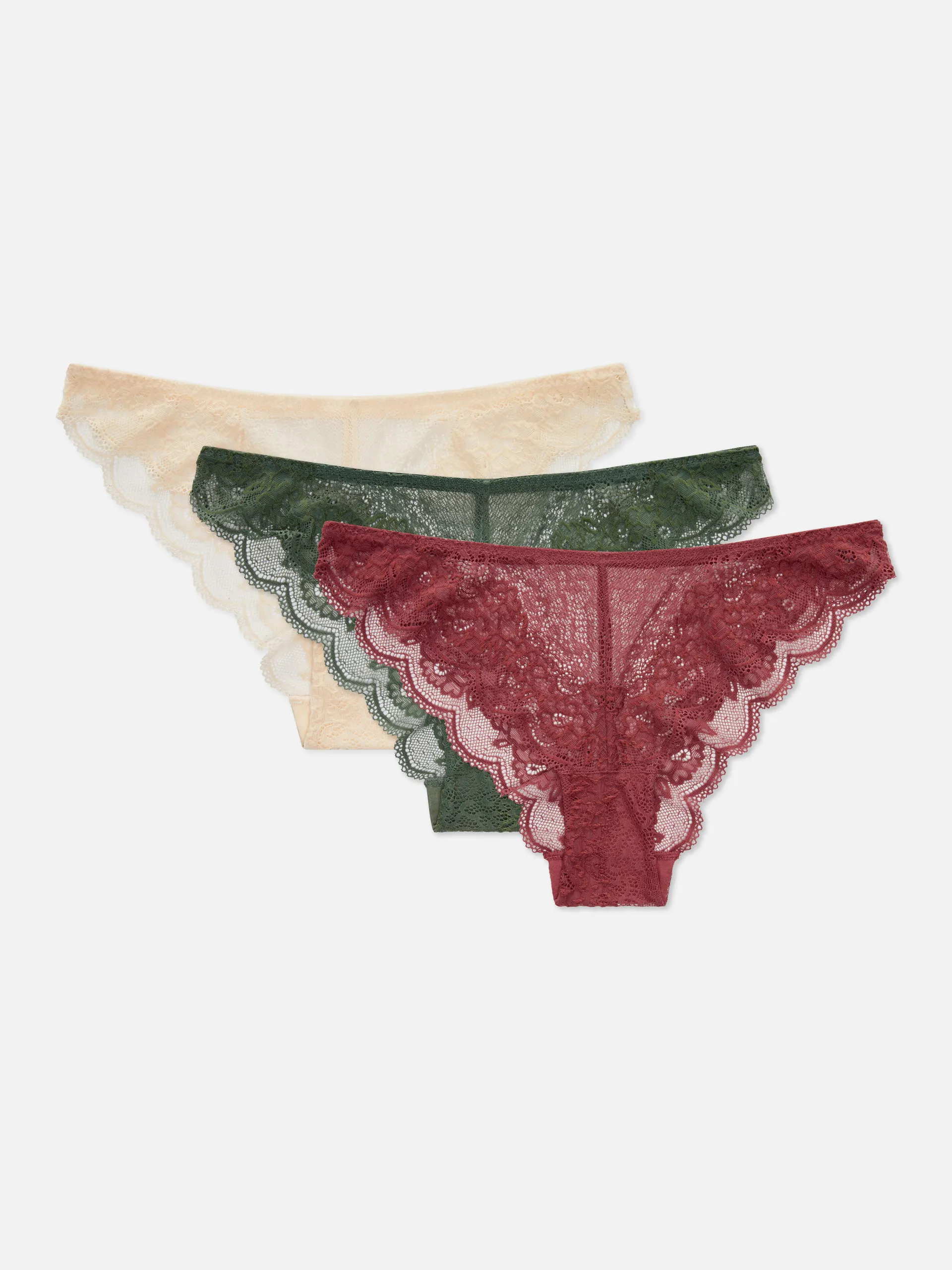 Spitzentangas, 3er-Pack