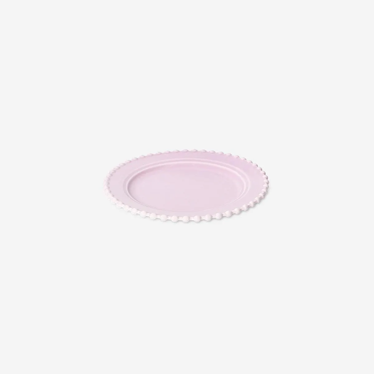 Pink plate with bubble edge