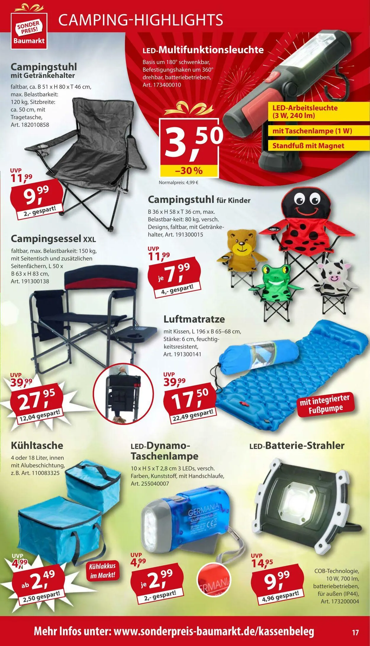 Sonderpreis Baumarkt Aktueller Prospekt von 9. April bis 23. April 2025 - Prospekt seite 16