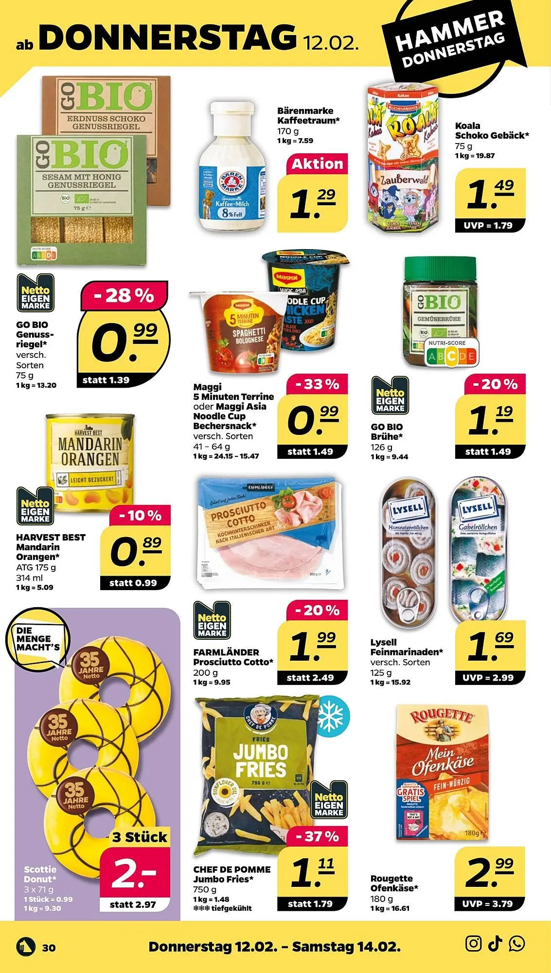 NETTO Prospekt von 9. Februar bis 14. Februar 2026 - Prospekt seite 34