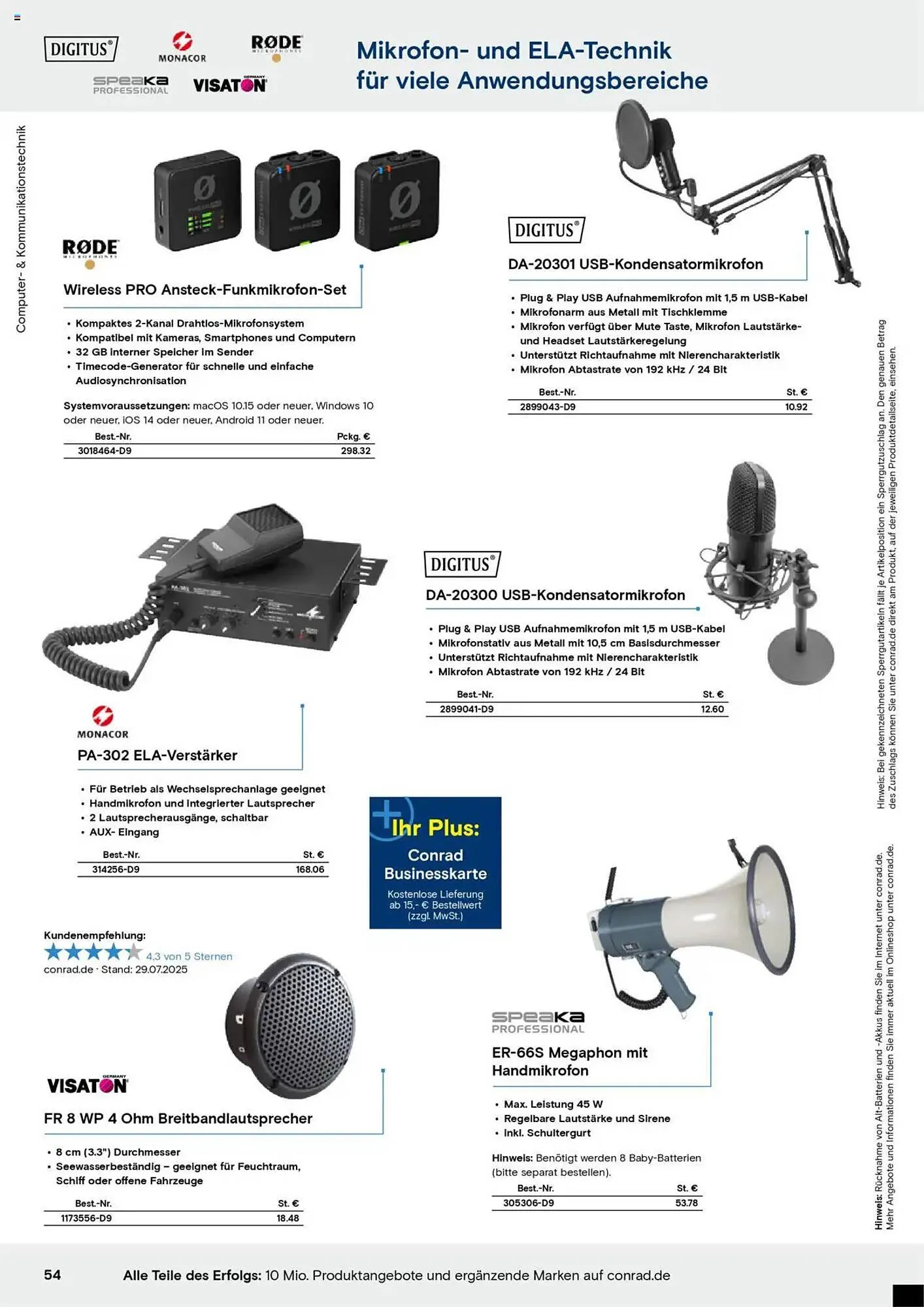 Conrad Prospekt von 25. August bis 12. Oktober 2025 - Prospekt seite 56