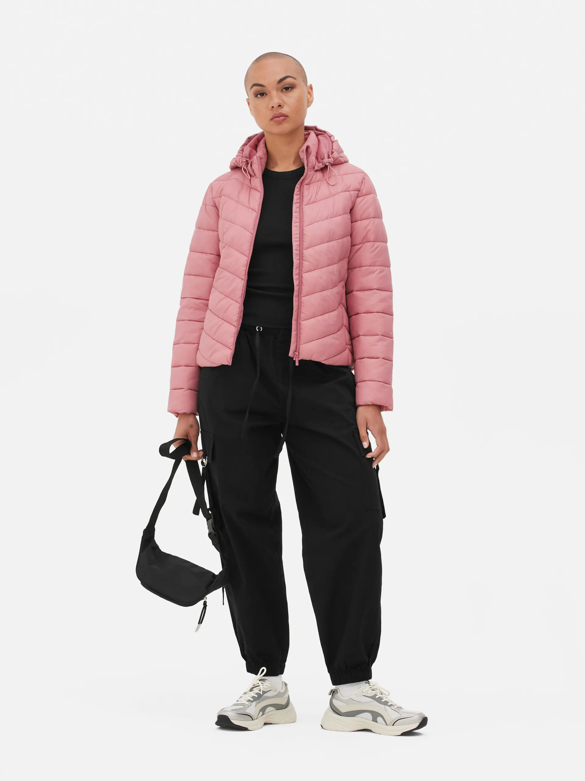 Superleichte, wattierte Kapuzenjacke