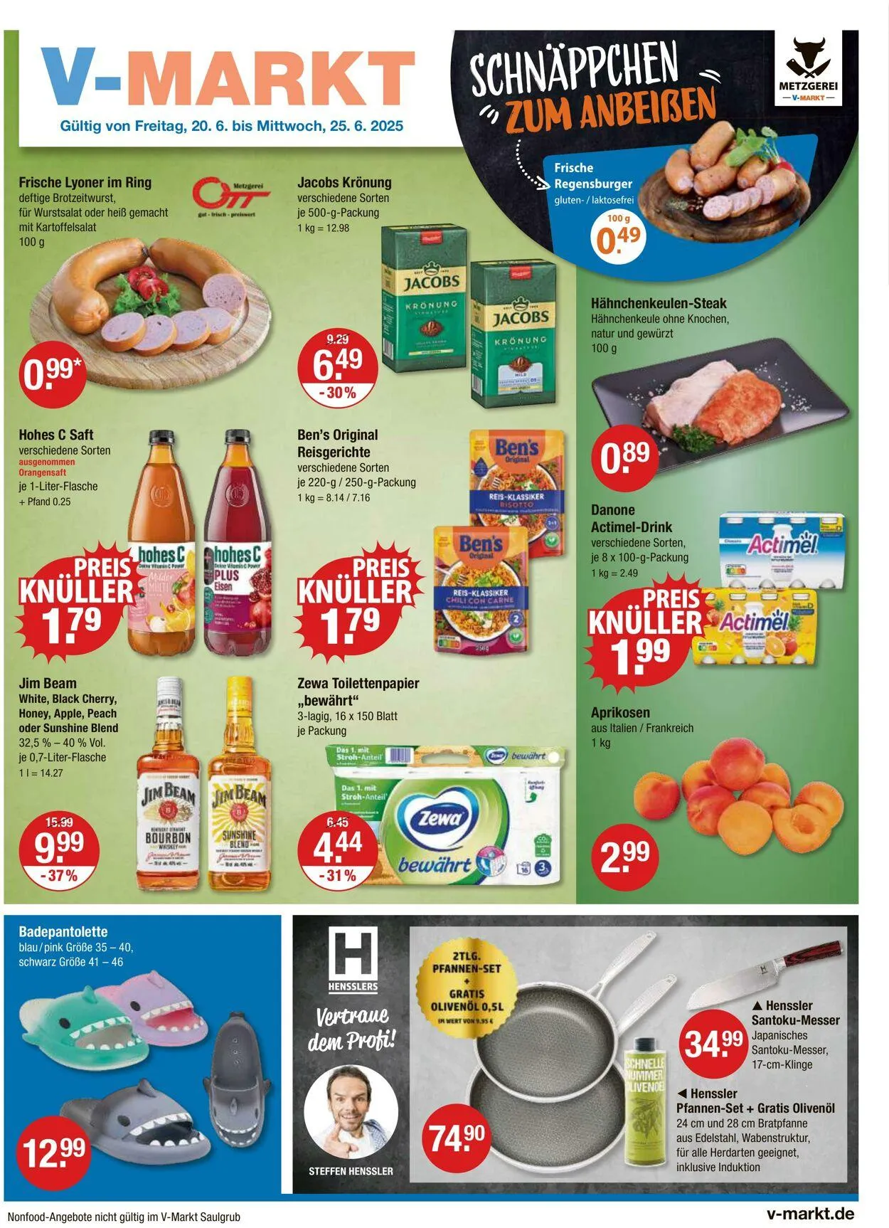 V-Markt Aktueller Prospekt von 20. Juni bis 25. Juni 2025 - Prospekt seite 1