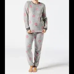 Pyjama mit Ausbrennermuster Janina, verschiedene Designs, 2-tlg. Set