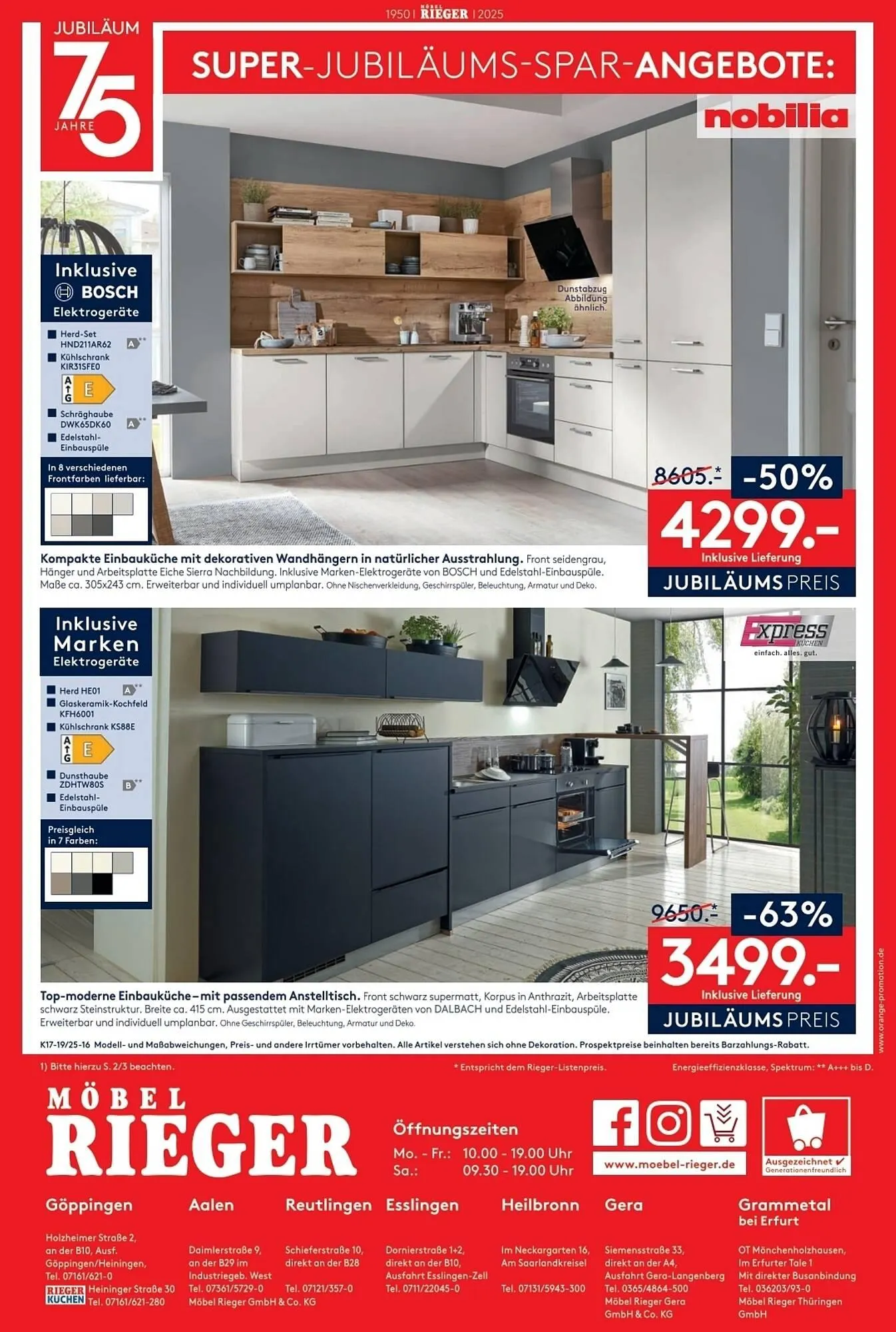 Möbel Rieger Prospekt von 30. April bis 6. Mai 2025 - Prospekt seite 16
