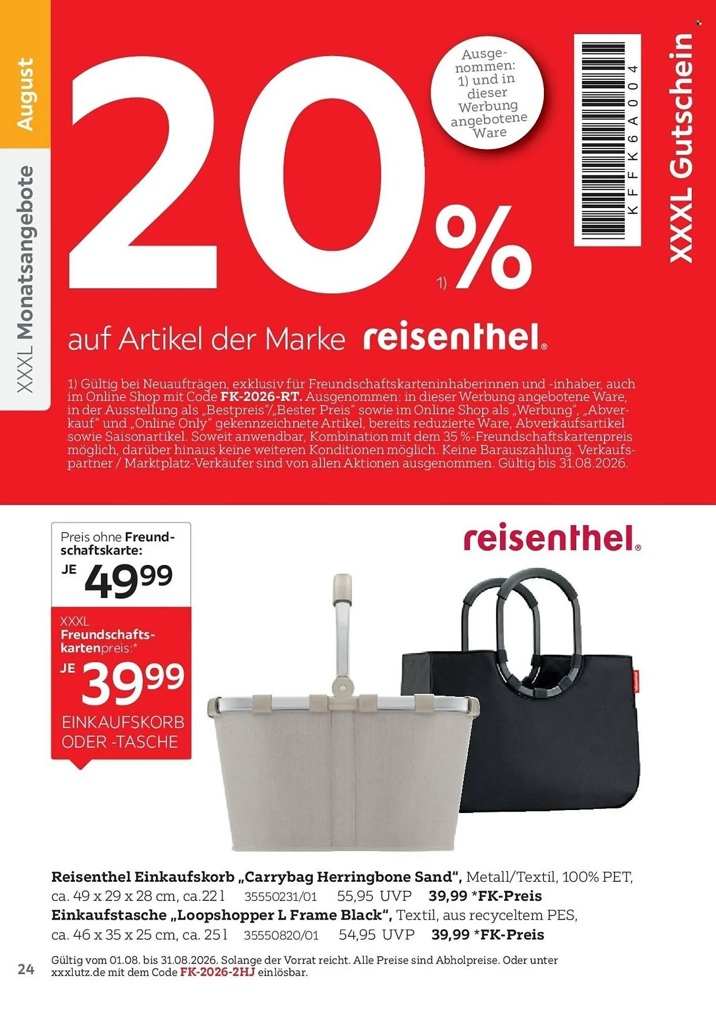 XXXLutz Prospekt von 1. August bis 31. Januar 2027 - Prospekt seite 24