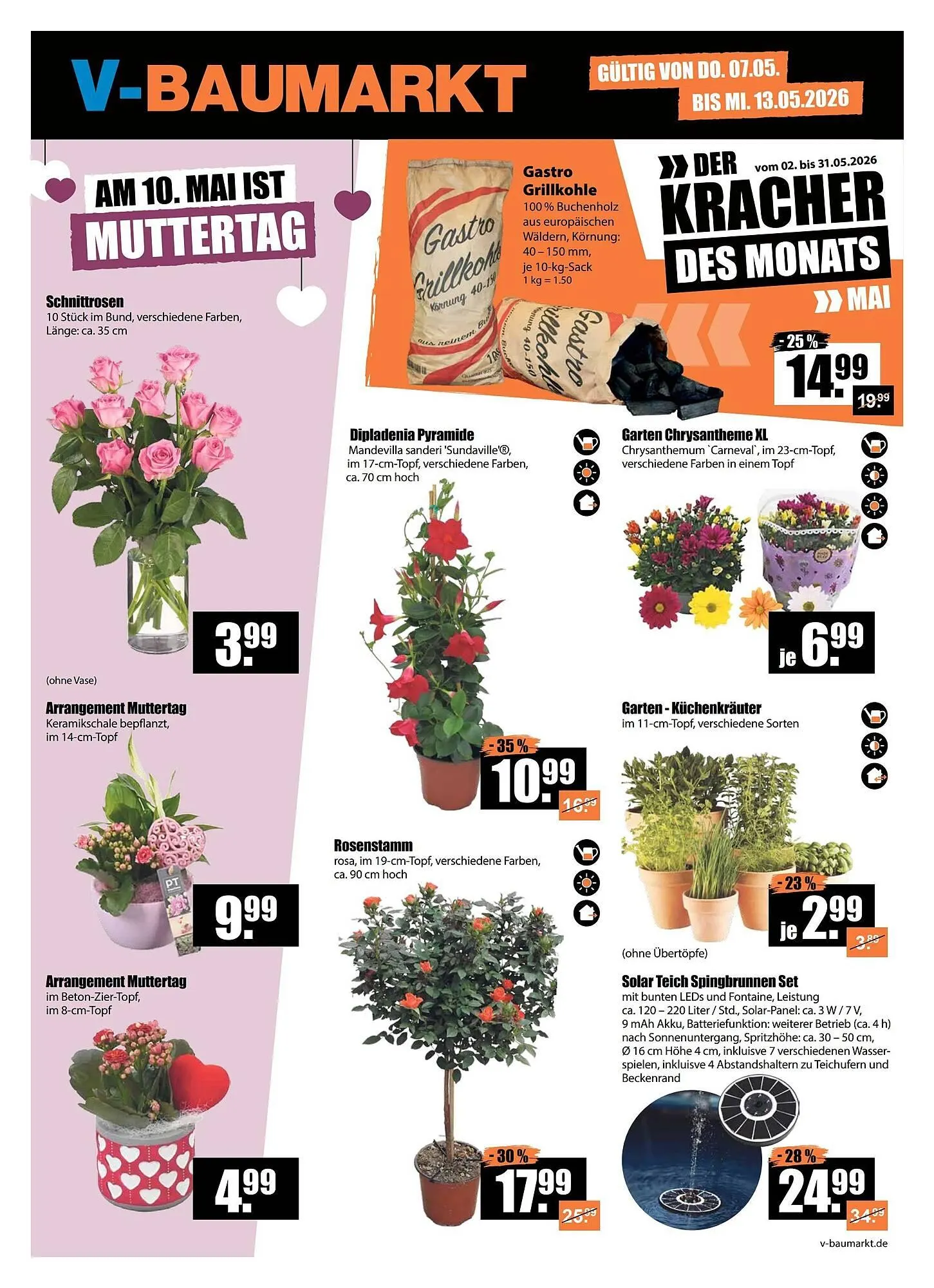V Baumarkt Prospekt von 7. Mai bis 14. Mai 2026 - Prospekt seite 1