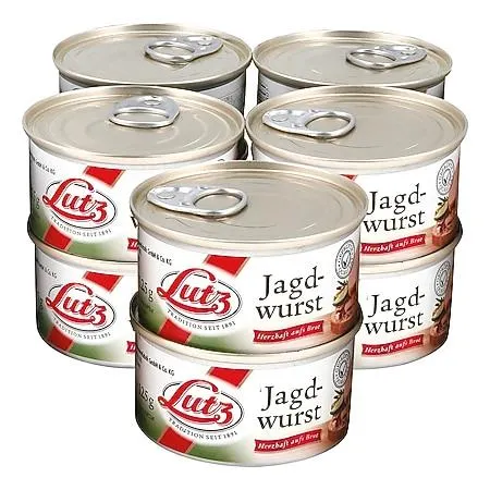 Lutz Jagdwurst 125 g Dose, 10er Pack