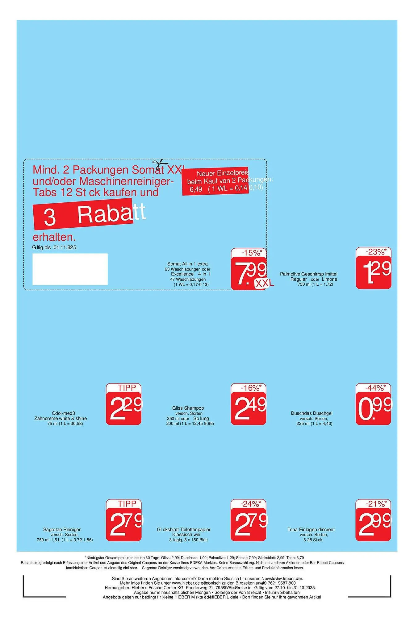 Hieber's Frische Center Prospekt von 26. Oktober bis 1. November 2025 - Prospekt seite 16