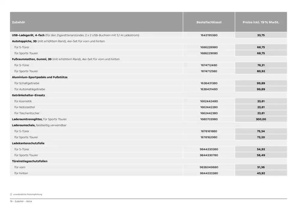 Opel Astra Electric von 19. Dezember bis 19. Dezember 2025 - Prospekt seite 19