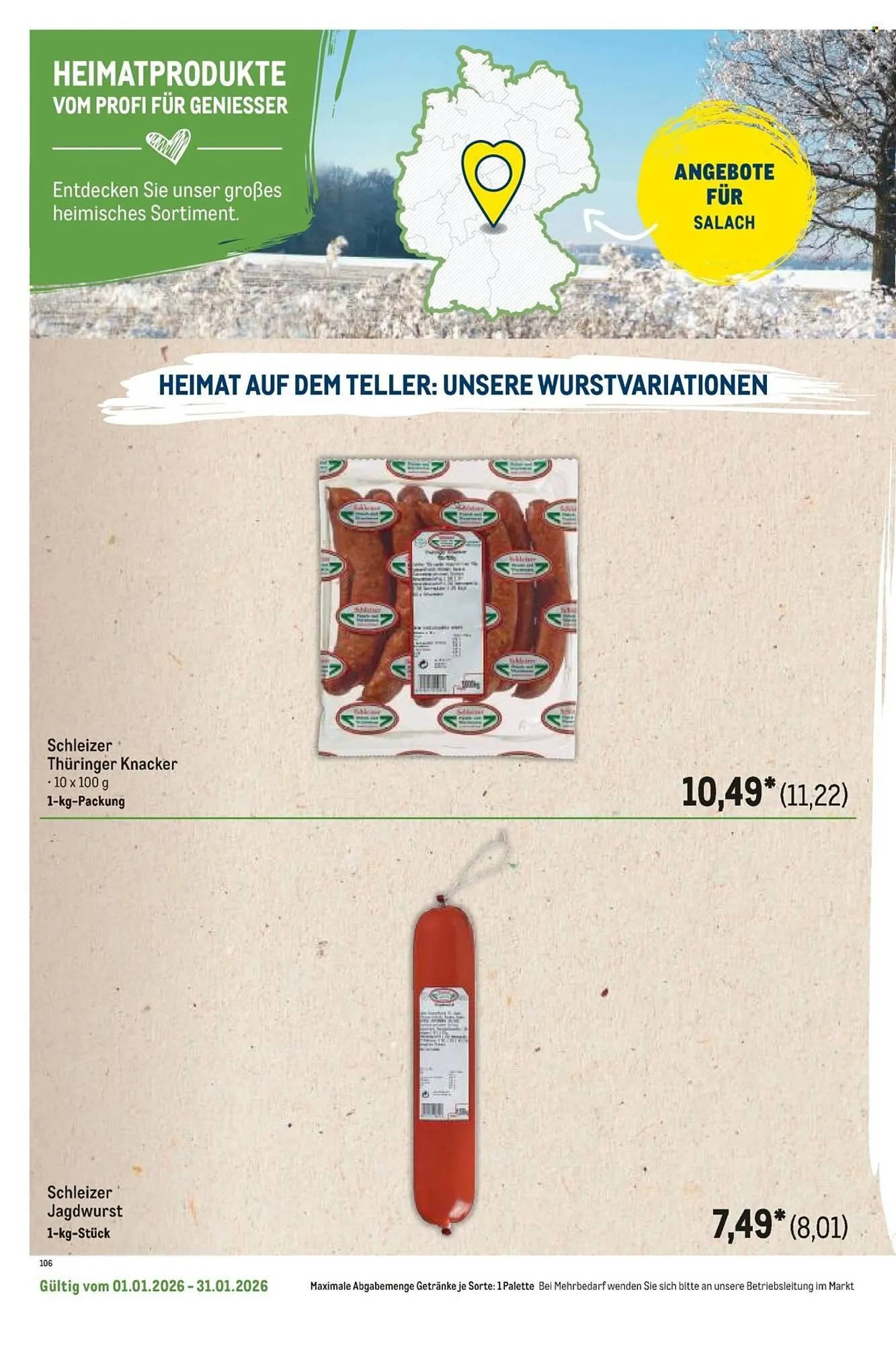 METRO Prospekt von 1. Januar bis 31. Januar 2026 - Prospekt seite 116