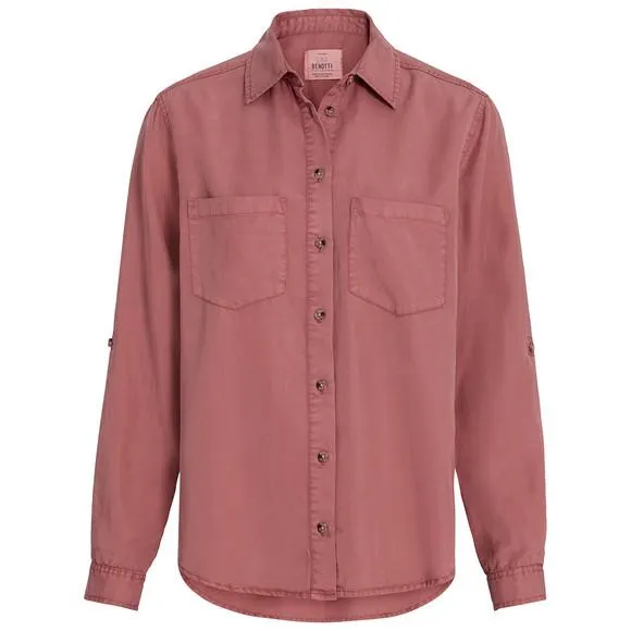 Damen Hemdbluse mit Turn-up-Ärmeln