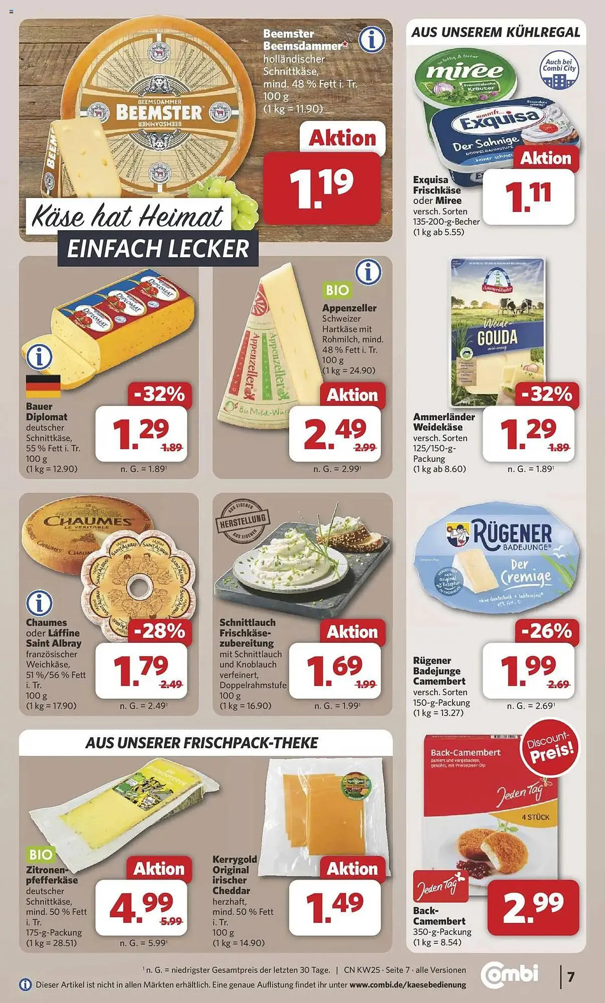 Combi Prospekt von 16. Juni bis 21. Juni 2025 - Prospekt seite 7