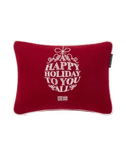 Lexington Kissenbezug Ornament Wool Mix Red White