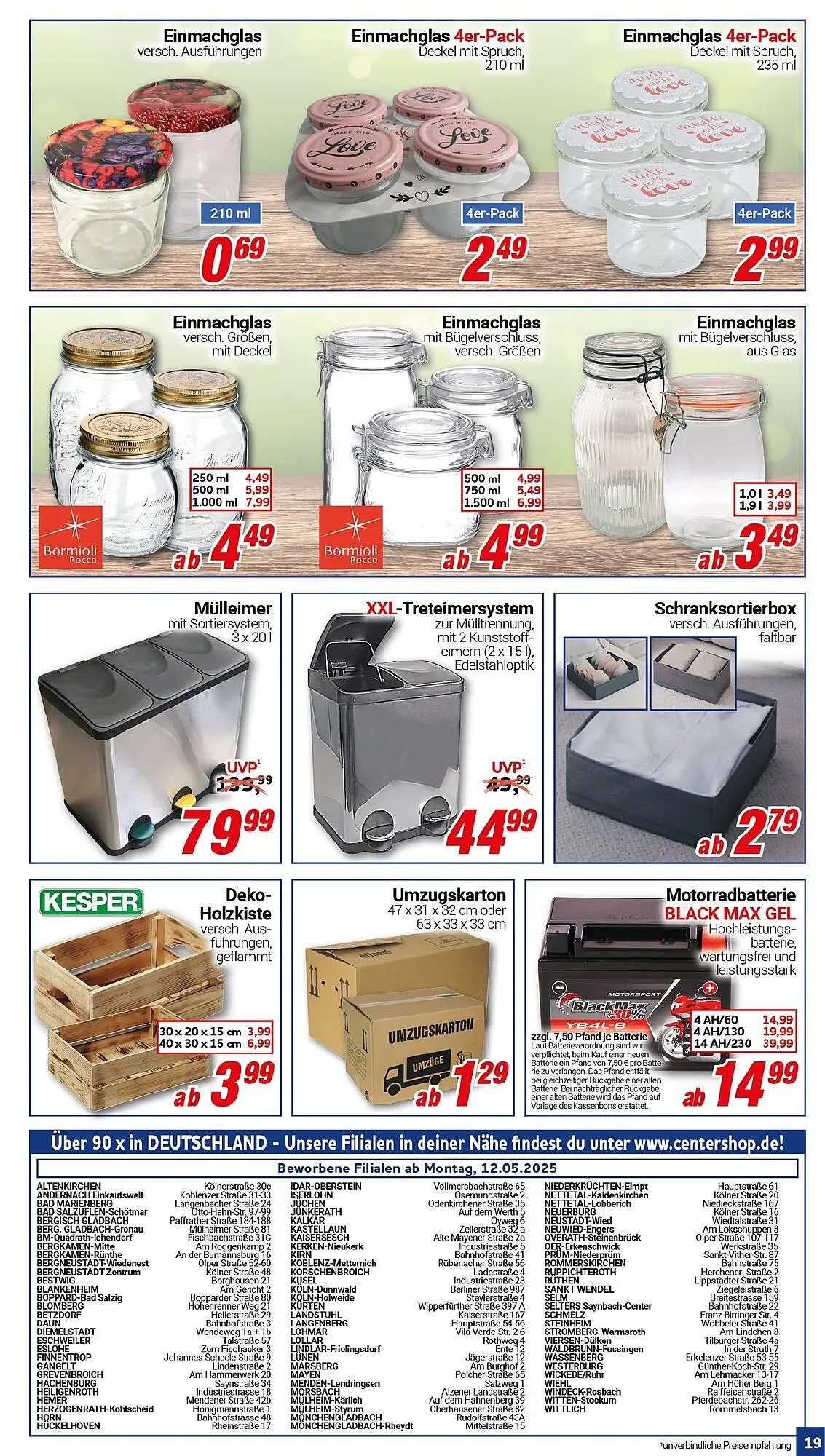 CENTERSHOP Prospekt von 12. Mai bis 17. Mai 2025 - Prospekt seite 19