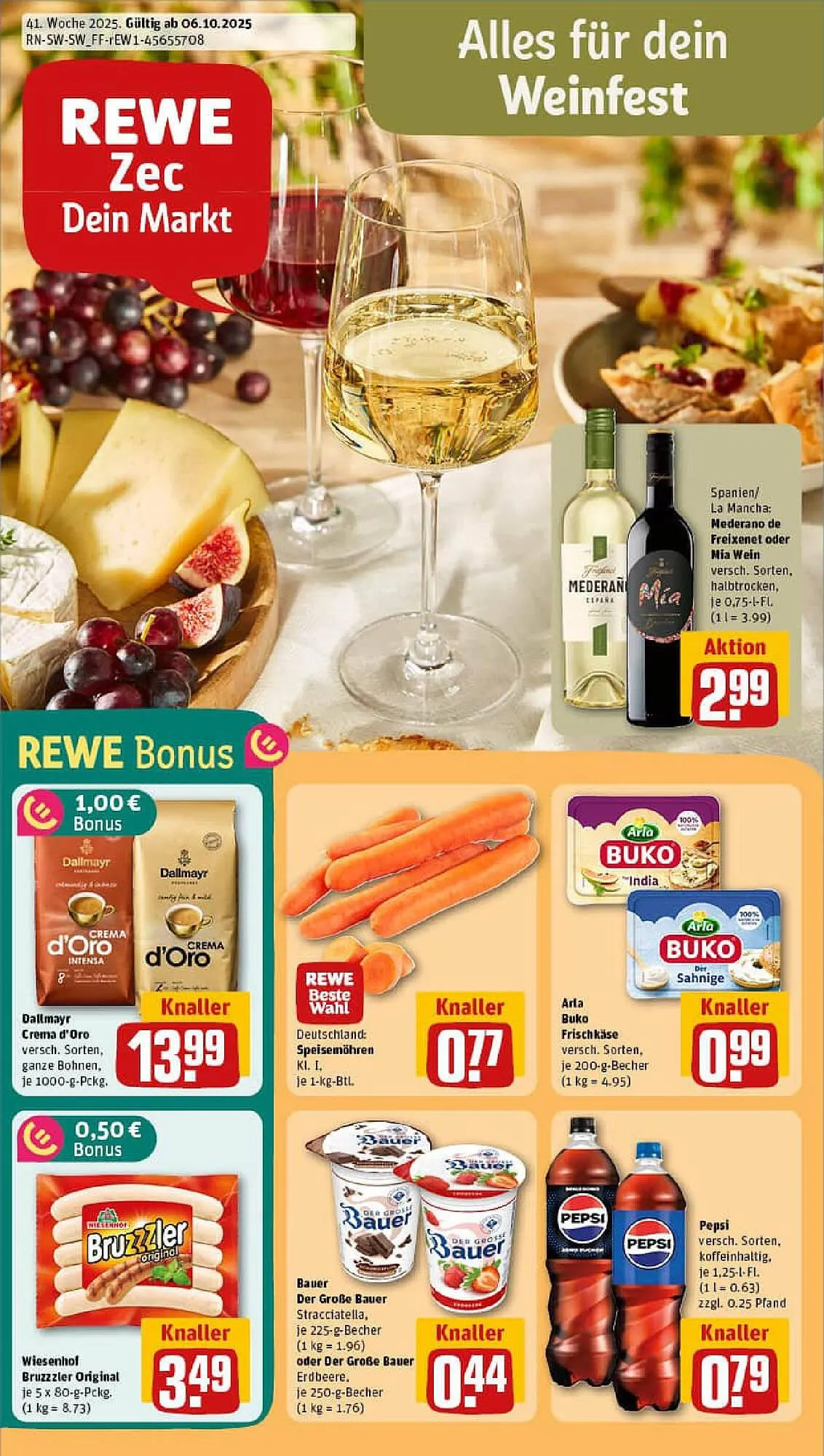 REWE Prospekt von 5. Oktober bis 12. Oktober 2025 - Prospekt seite 1