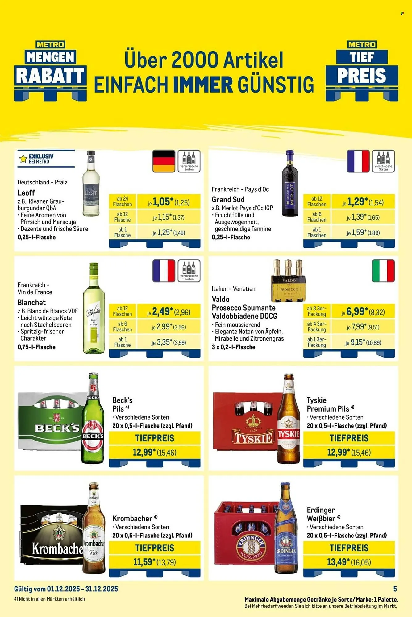 METRO Prospekt von 1. Dezember bis 31. Dezember 2025 - Prospekt seite 5