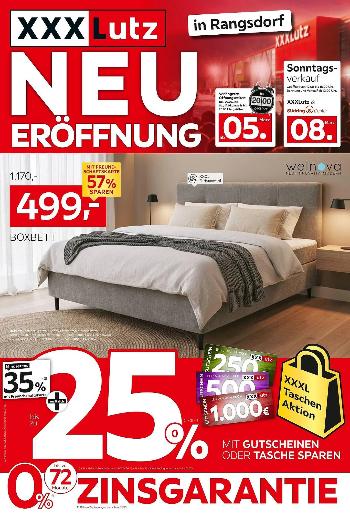 XXXLutz Prospekt von 2. März bis 15. März 2026 - Prospekt seite 1