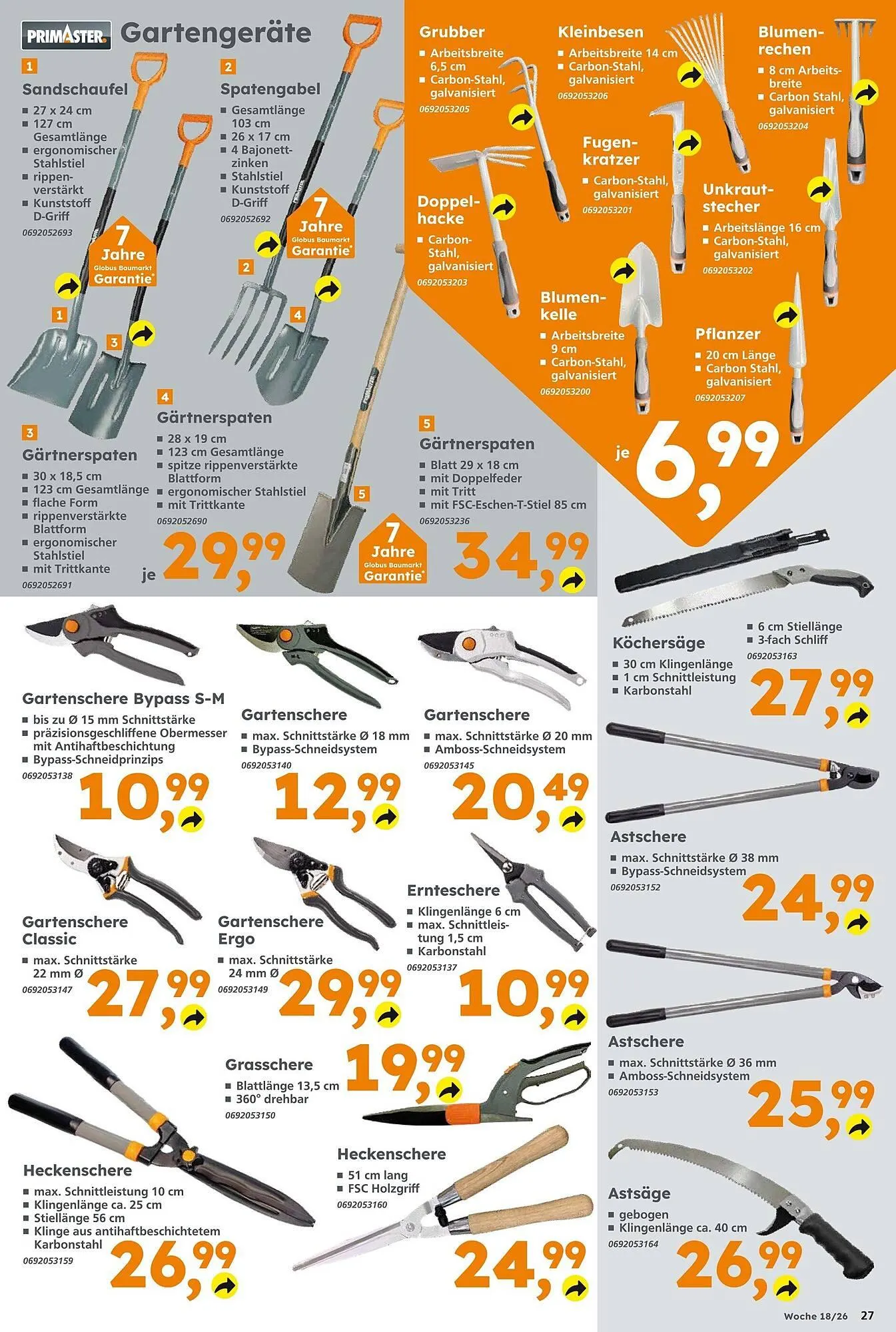 Globus Baumarkt Prospekt von 26. April bis 2. Mai 2026 - Prospekt seite 27