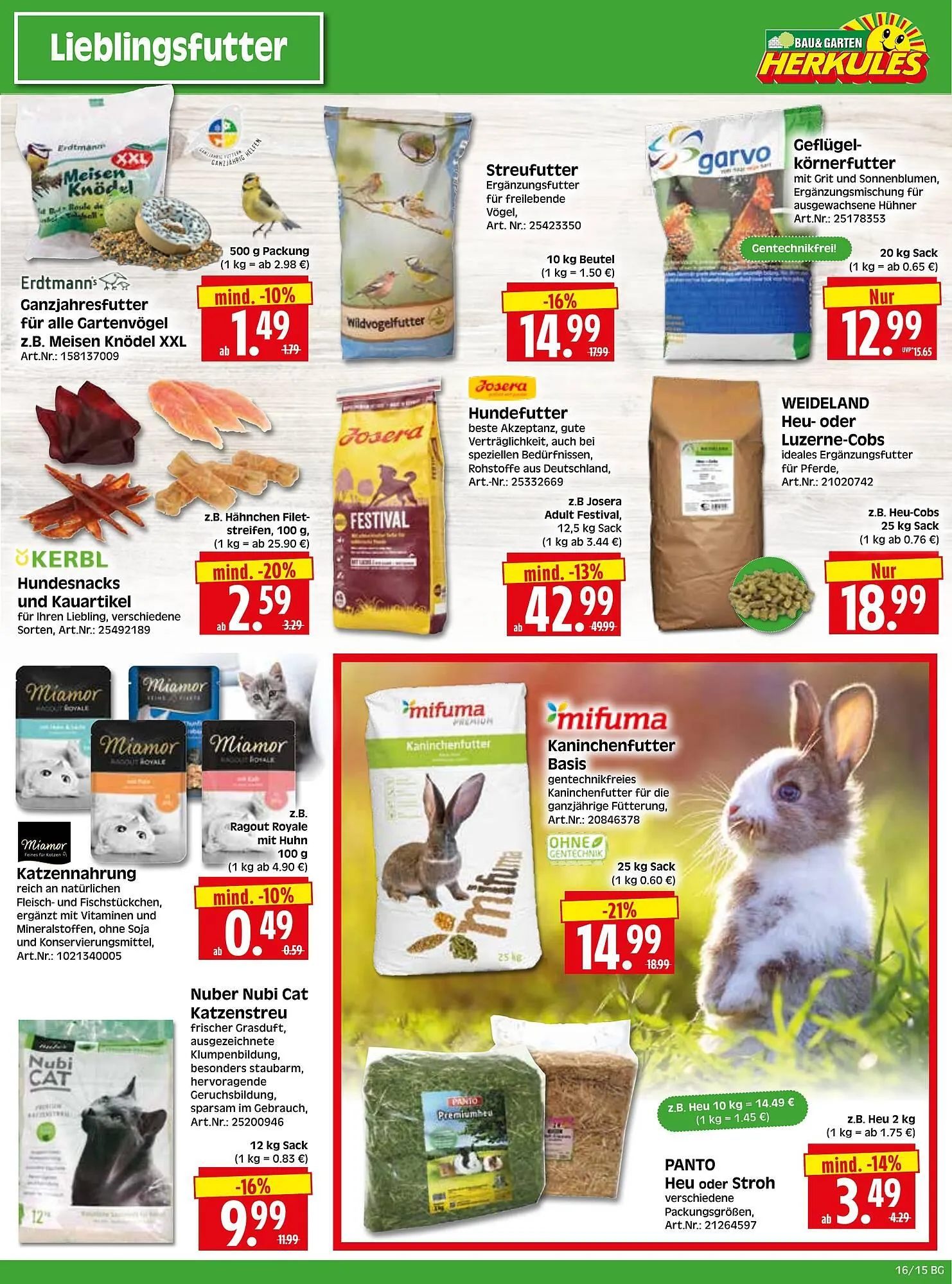 Herkules Baumarkt Prospekt von 14. April bis 19. April 2025 - Prospekt seite 15