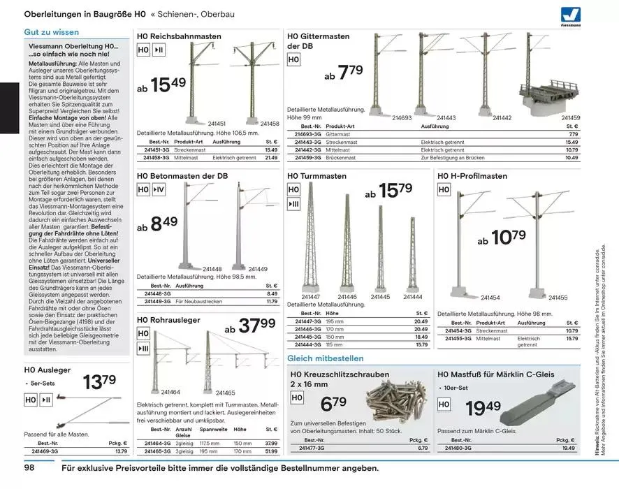 Modellbahn Katalog von 29. Oktober bis 31. Dezember 2025 - Prospekt seite 100